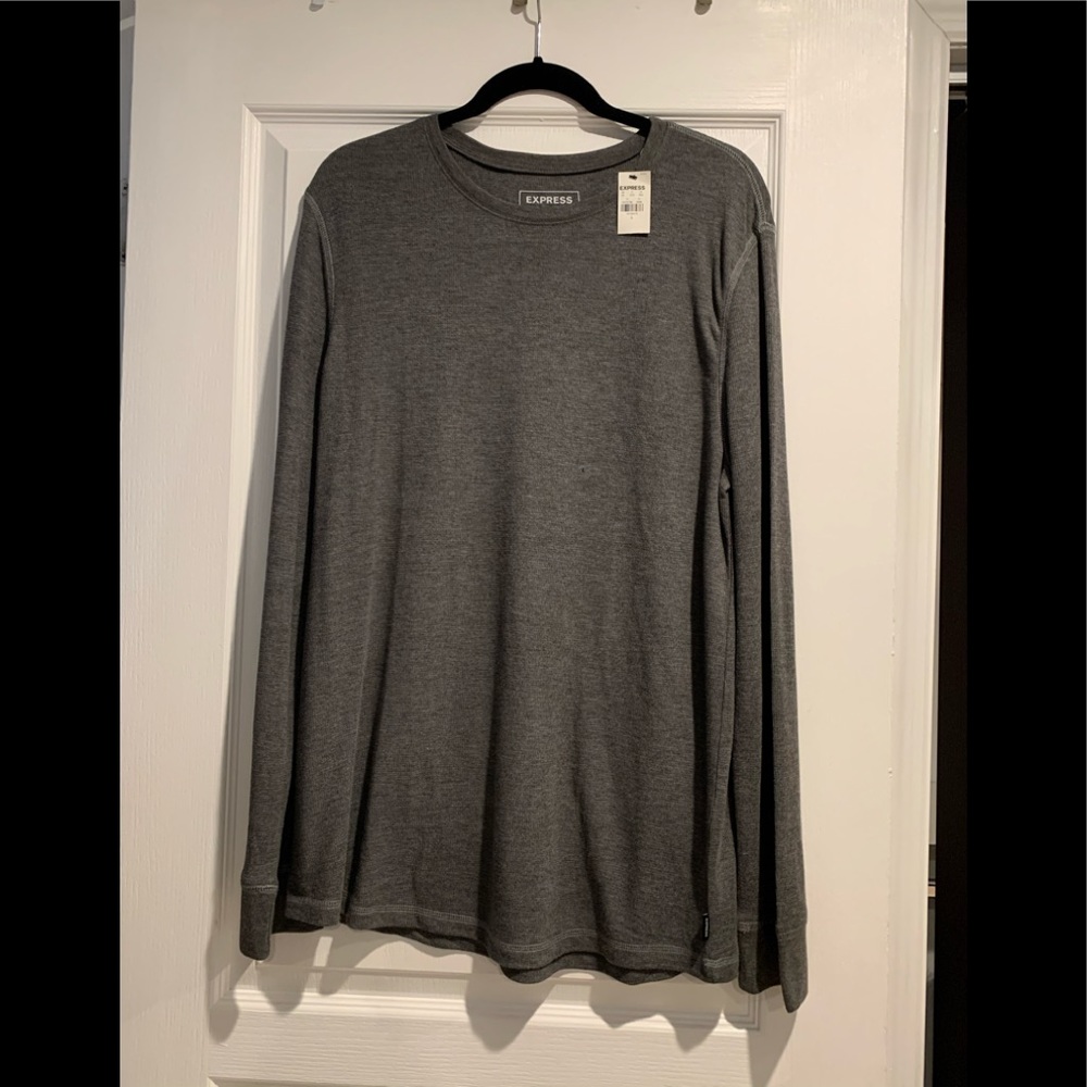 Grey express long sleeve tshirt